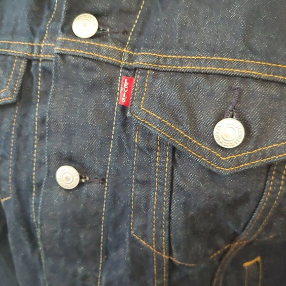 -SOLD- Levis Wellthread Trucker Denim Jacket Cottonized Hemp S 247660011 - Picture 3 of 5